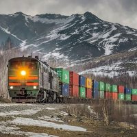 Контейнерный поезд на Камчатку