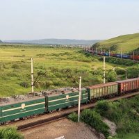 Контейнерный поезд ПСЖВС Москва – Южно-Сахалинск